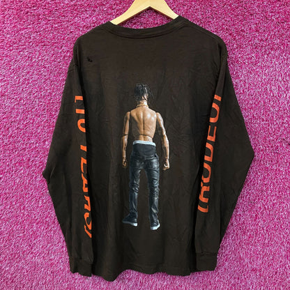 Travis Scott Rodeo 10 Years Action Figure Long Sleeve T-Shirt Large