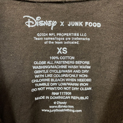 Junk Food x NFL Disney Mickey Mouse Kick Back Browns Cleveland Brown Shirt XS