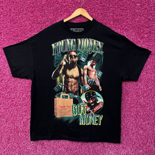 Lil Wayne Young Money Got Money Themed T-Shirt 2XL