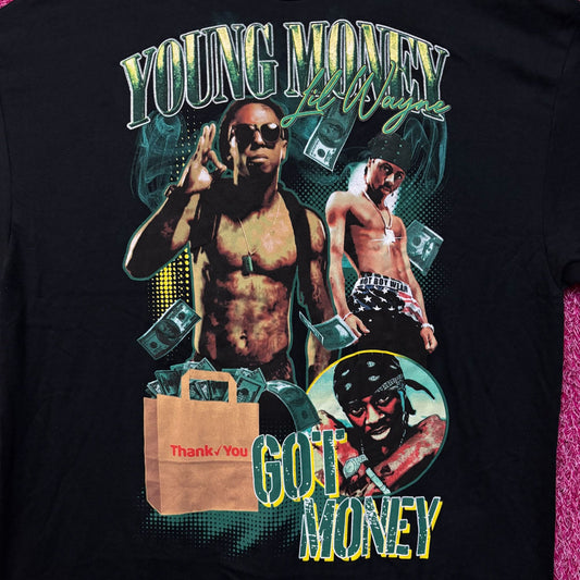 Lil Wayne Young Money Got Money Themed T-Shirt 2XL