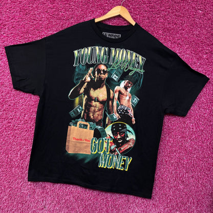 Lil Wayne Young Money Got Money Themed T-Shirt 2XL