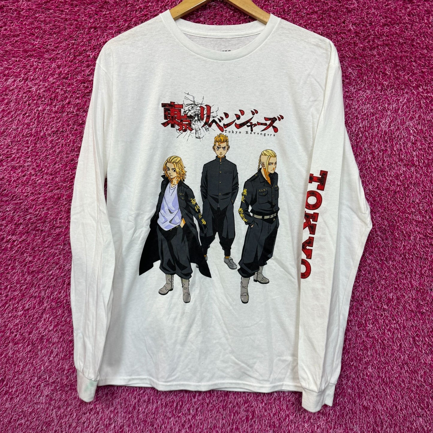 Tokyo Revengers Takemichi Manjiro Draken Anime Long Sleeve M