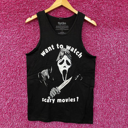 Scream Watch Scary Movies Graphic Design Tank Top Small