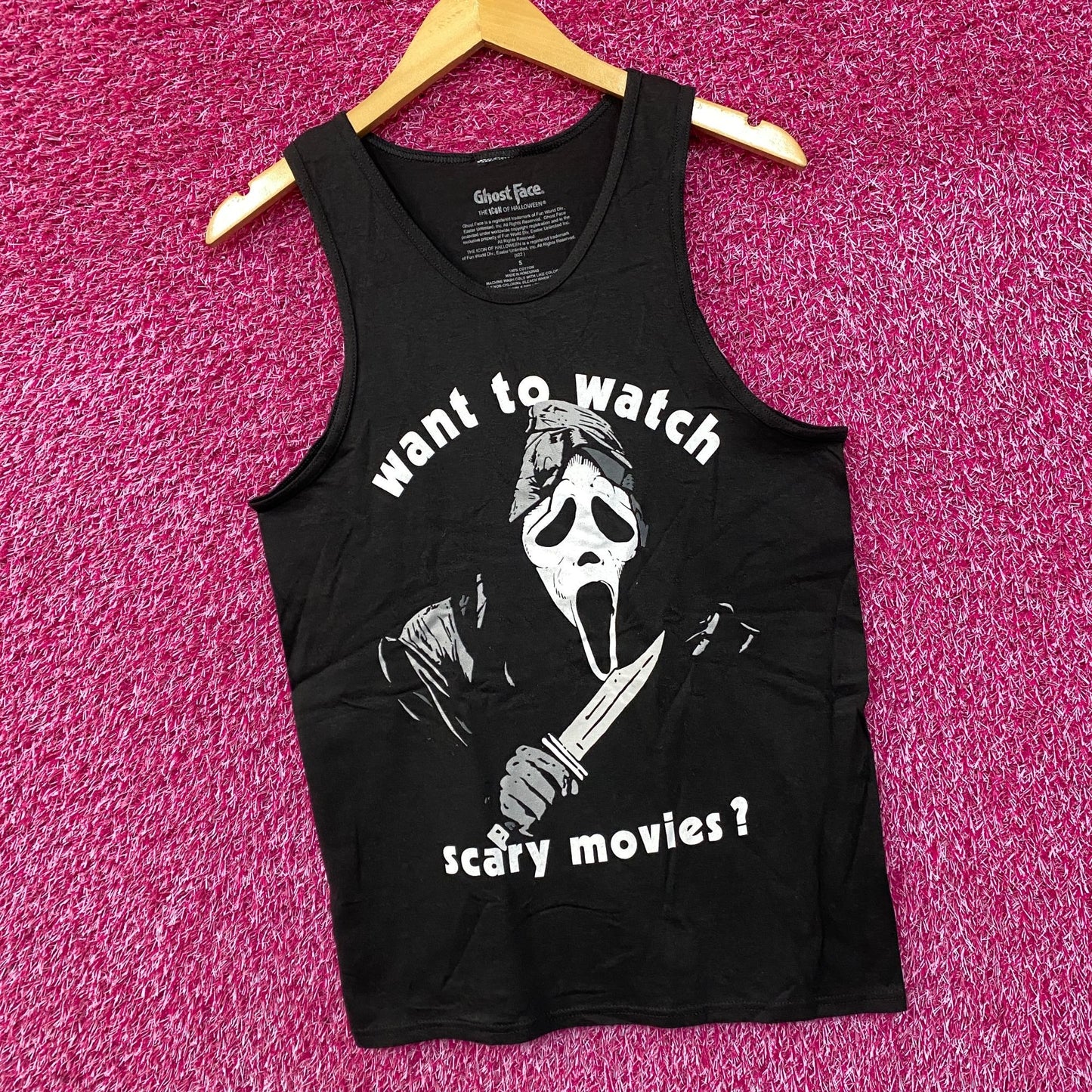 Scream Watch Scary Movies Graphic Design Tank Top Small