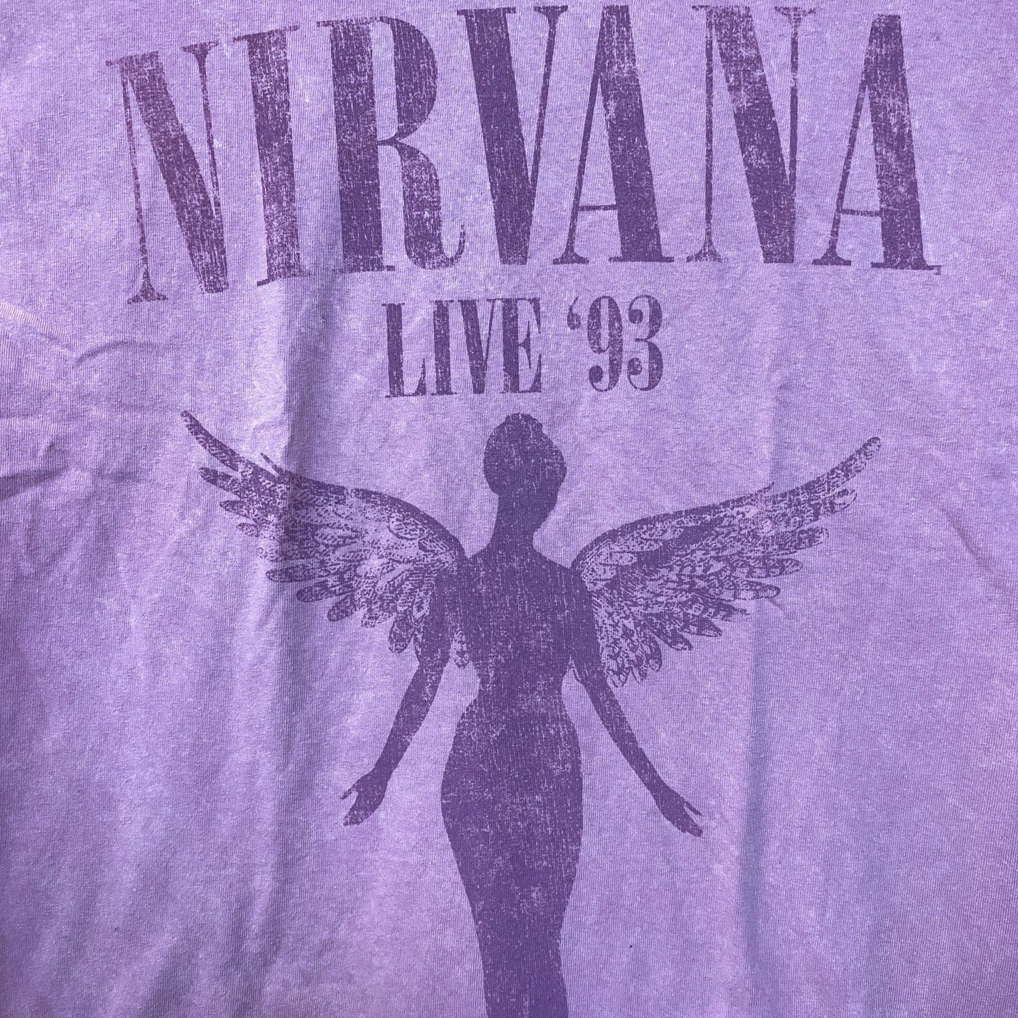 Nirvana Pink Monochrome In Utero Tour T-shirt Size Large
