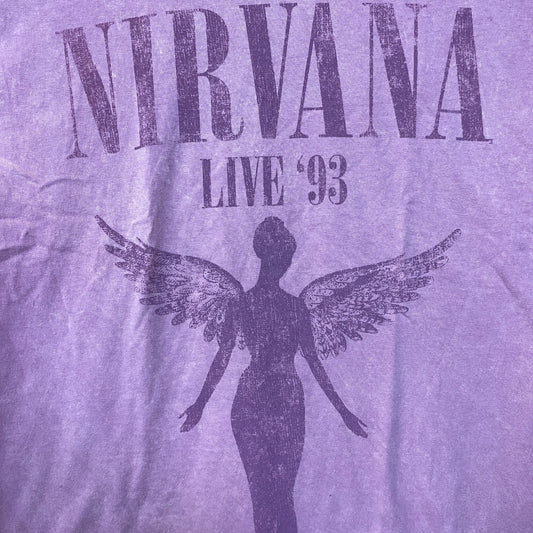 Nirvana Pink Monochrome In Utero Tour T-shirt Size Large
