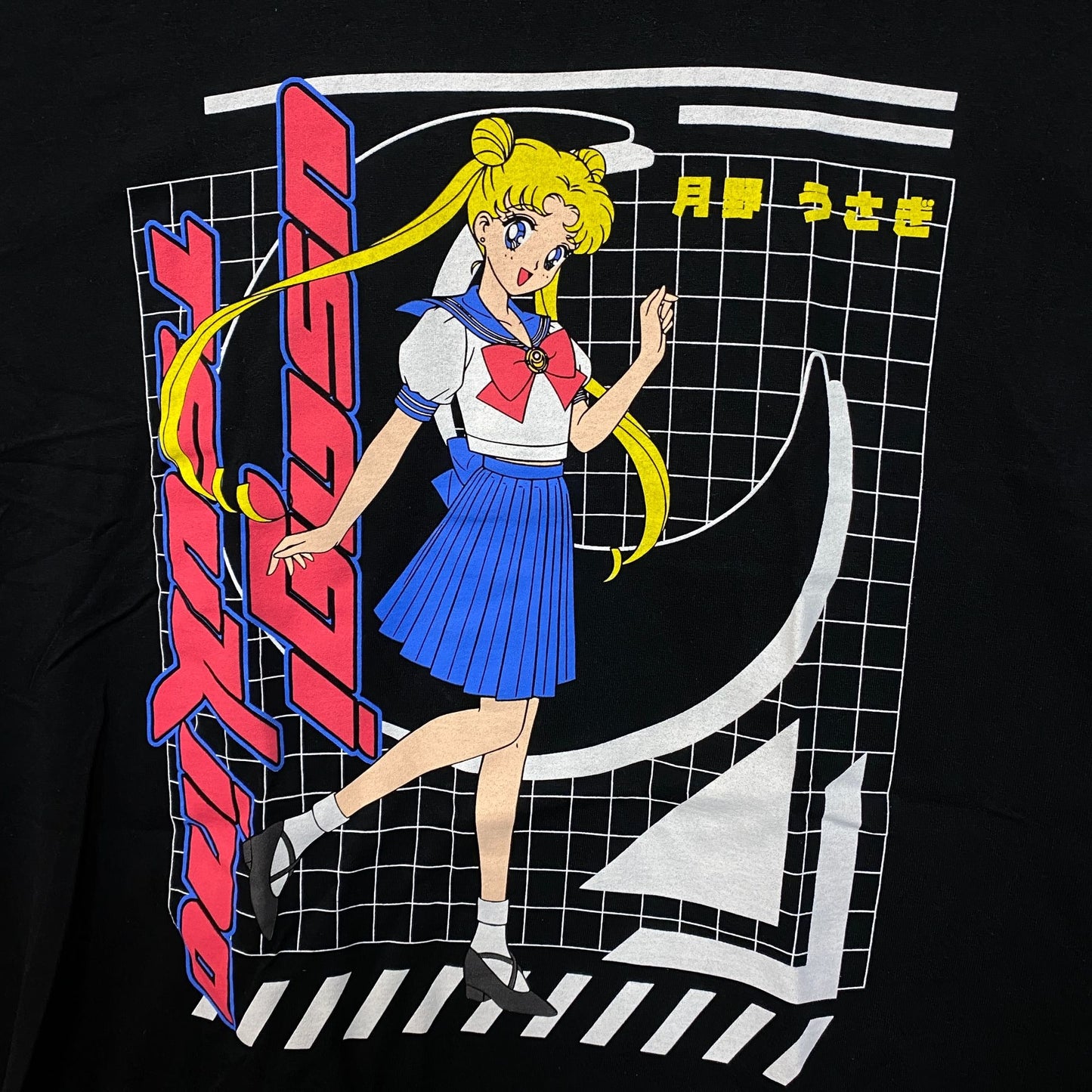 Sailor Moon Usagi Tsukino Double-Sided Anime T-Shirt Large