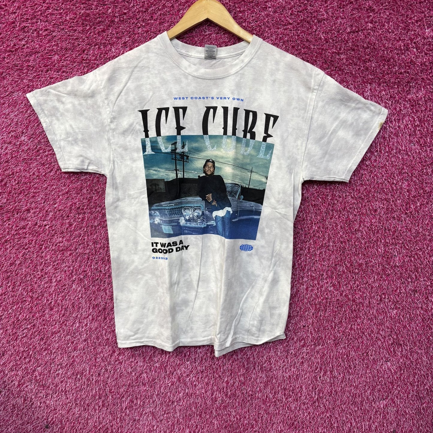 Ice Cube West Coast Blue Tie Dye T-Shirt XL