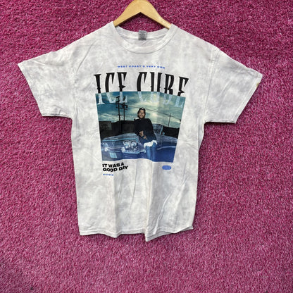 Ice Cube West Coast Blue Tie Dye T-Shirt XL