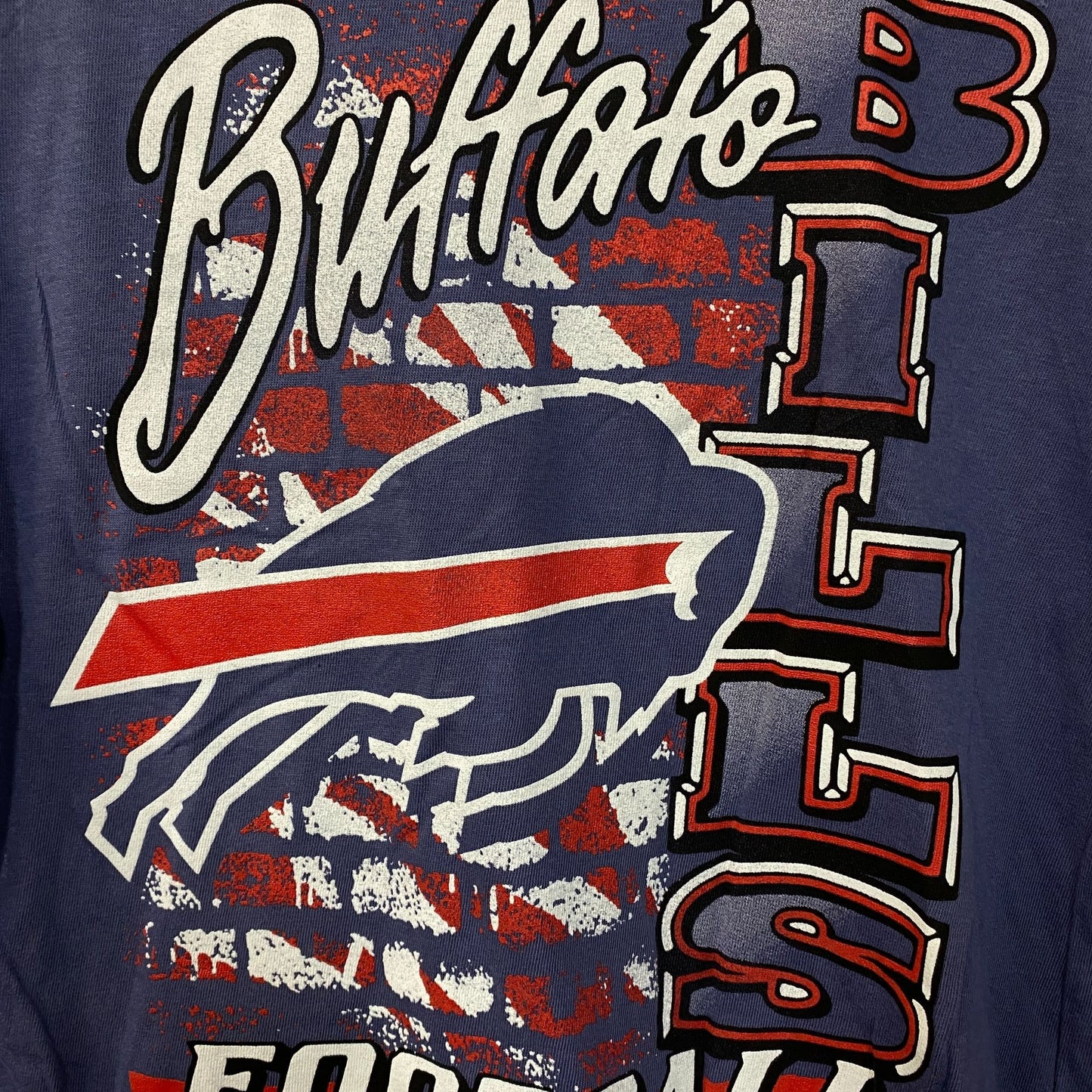 Junk Food Clothing Women's NFL Buffalo Bills Brick Vintage Style Tee XS