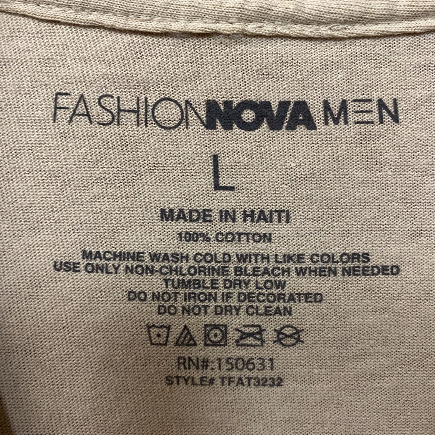 Fashion Nova Men Lost And Never Found Graphic T-Shirt Large