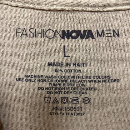 Fashion Nova Men Lost And Never Found Graphic T-Shirt Large