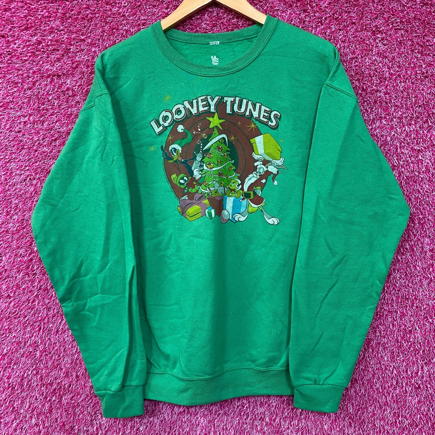 Looney Tunes Christmas Crewneck Sweatshirt Medium