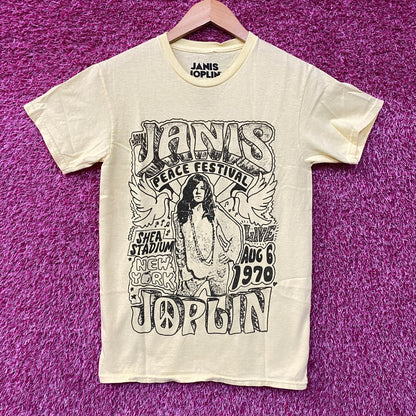 Janis Joplin Peace Festival Shea Stadium '70 T-Shirt Extra Small