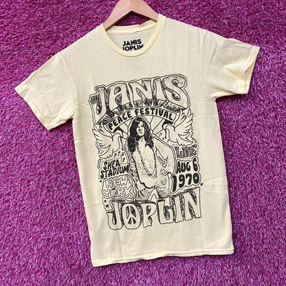 Janis Joplin Peace Festival Shea Stadium '70 T-Shirt Extra Small