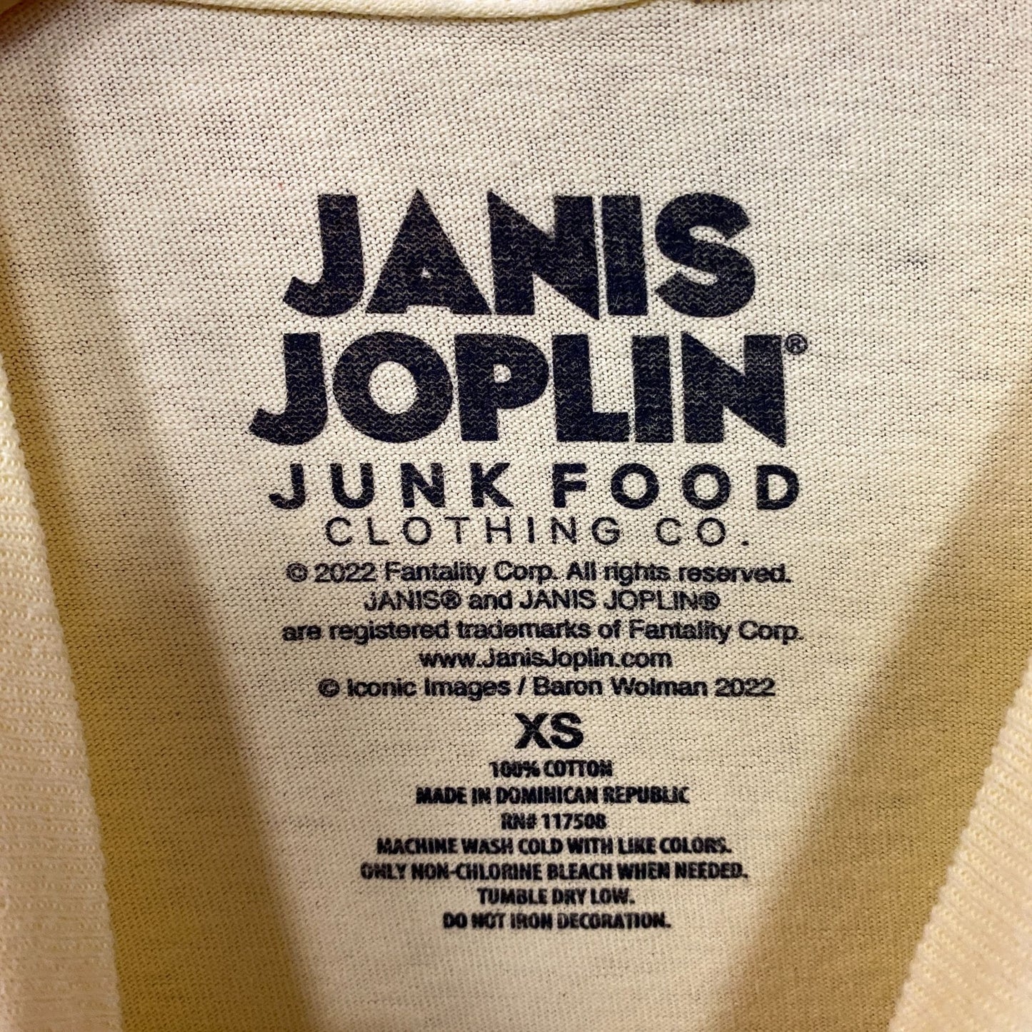 Janis Joplin Peace Festival Shea Stadium '70 T-Shirt Extra Small