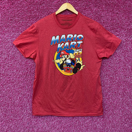 Mario Kart Since 92 Nintendo Racing Game Promo T-Shirt L