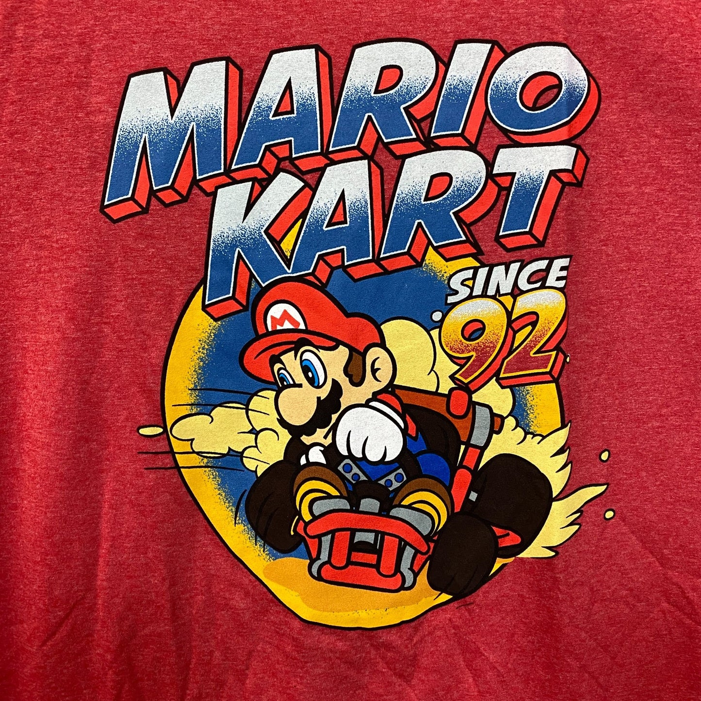 Mario Kart Since 92 Nintendo Racing Game Promo T-Shirt L
