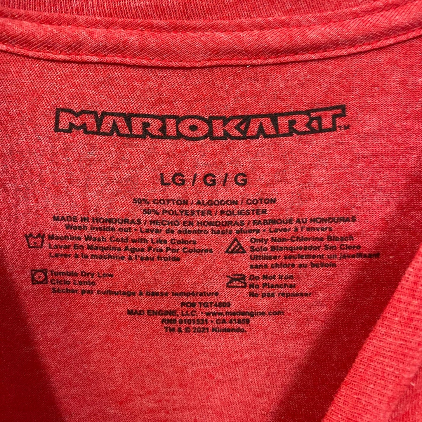 Mario Kart Since 92 Nintendo Racing Game Promo T-Shirt L