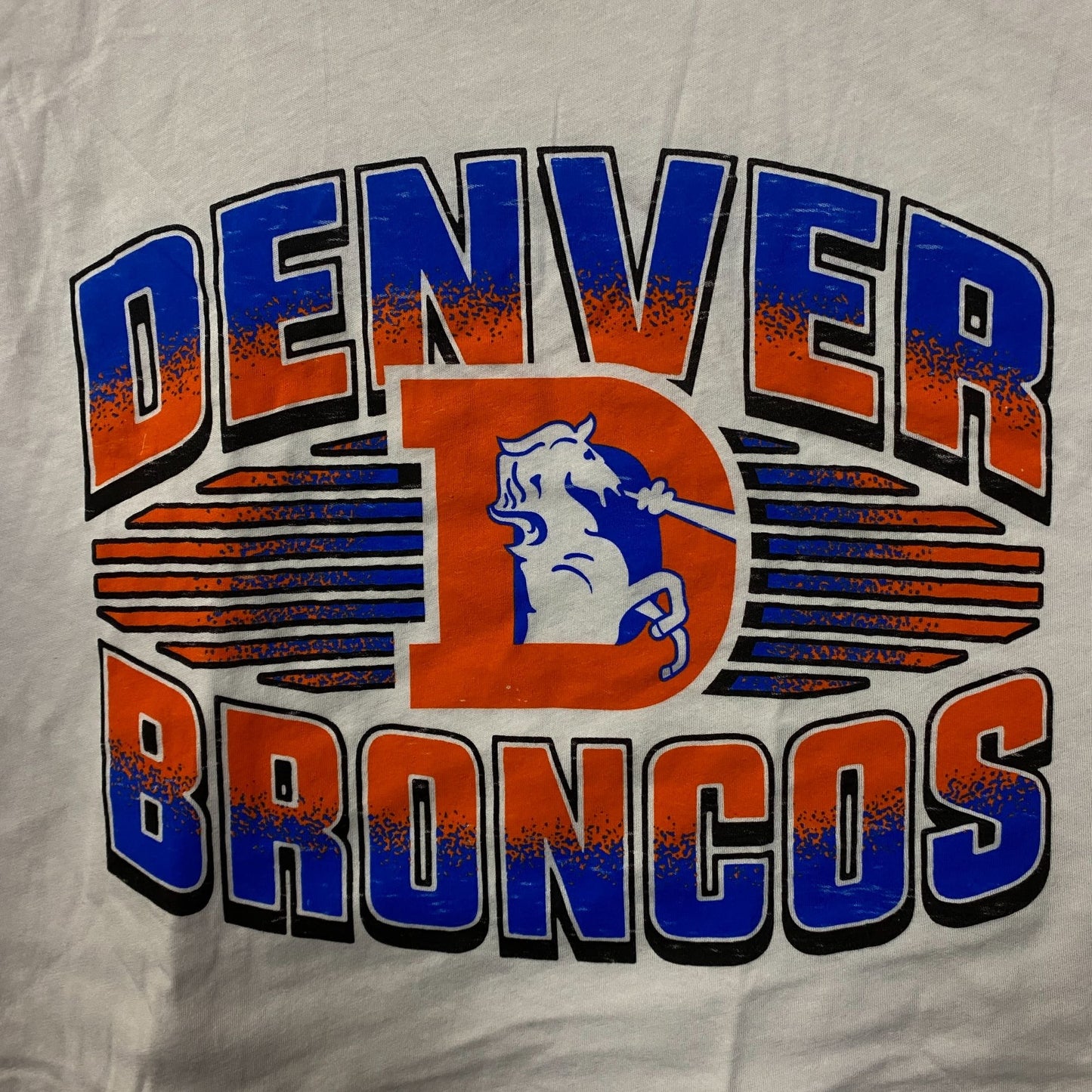 Junk Food Clothing NFL Denver Broncos Sleeveless Cropped T-Shirt Medium