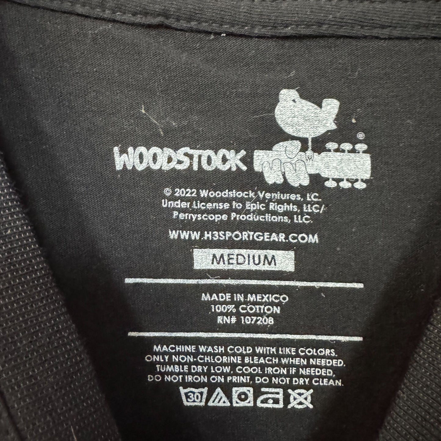 Woodstock Summer of Love Rock Music & Art Festival Tee M