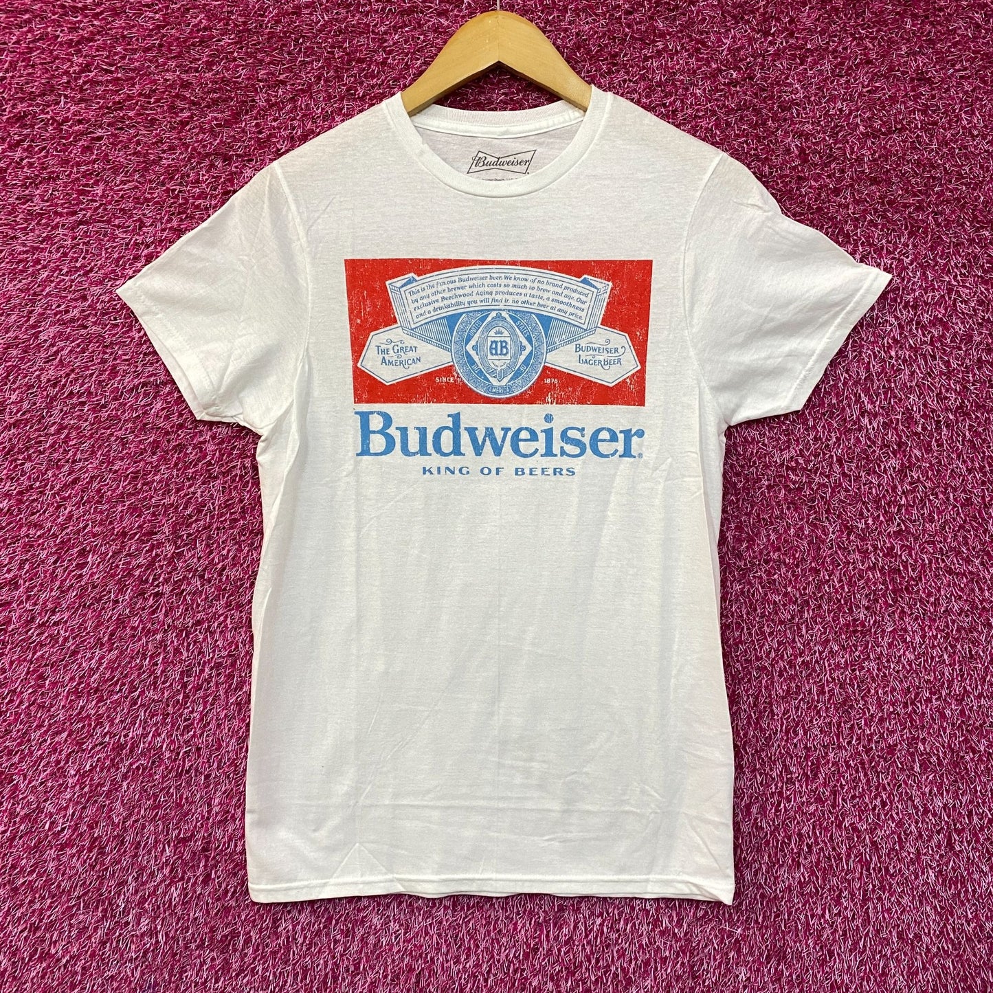 Budweiser King Of Beers Vintage Style T-Shirt Small