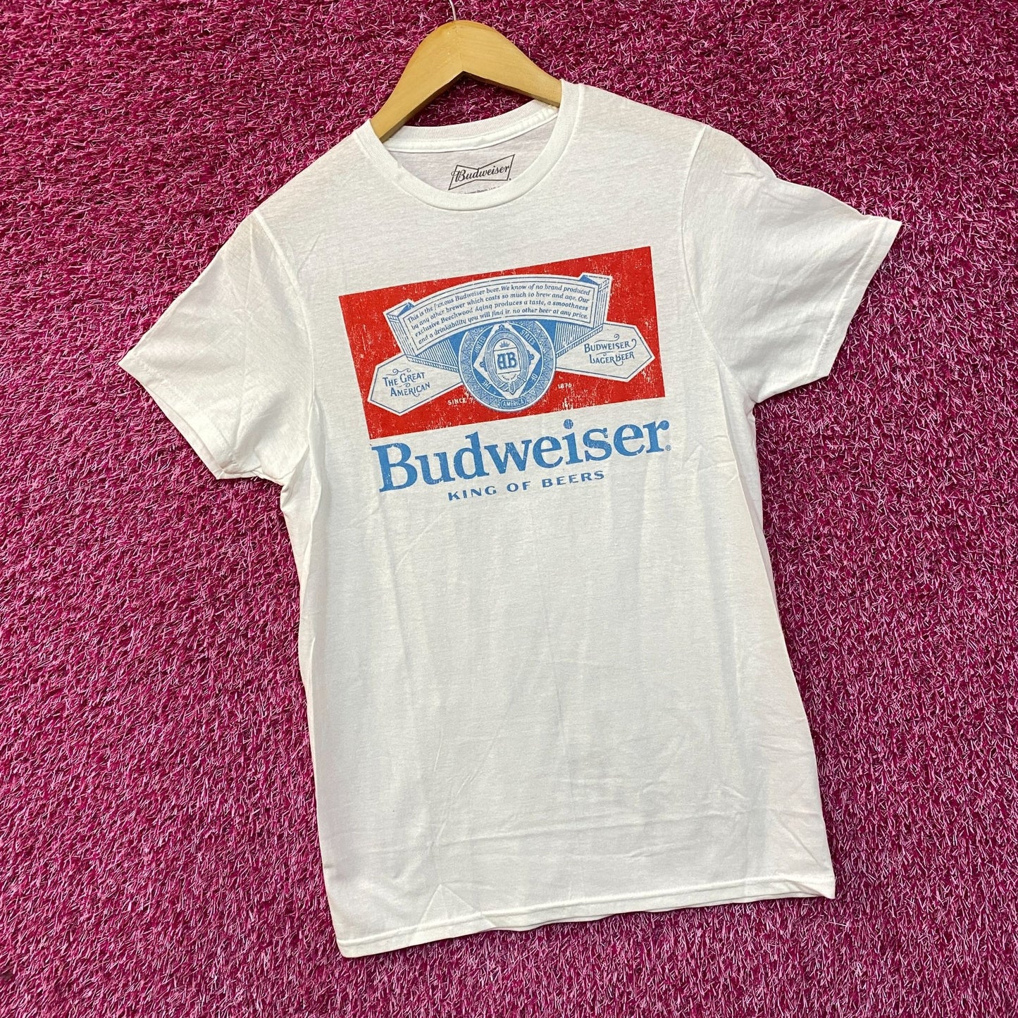 Budweiser King Of Beers Vintage Style T-Shirt Small