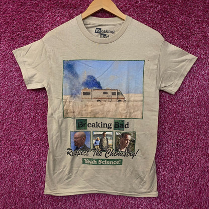 Breaking Bad Respect The Chemistry Yeah Science Graphic T-Shirt Small
