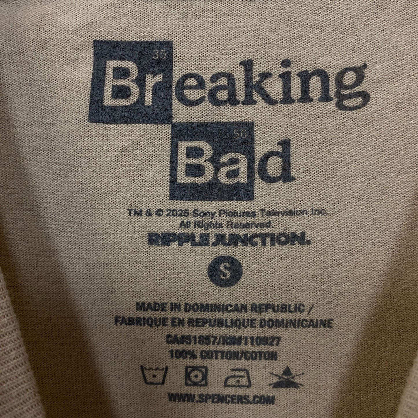 Breaking Bad Respect The Chemistry Yeah Science Graphic T-Shirt Small