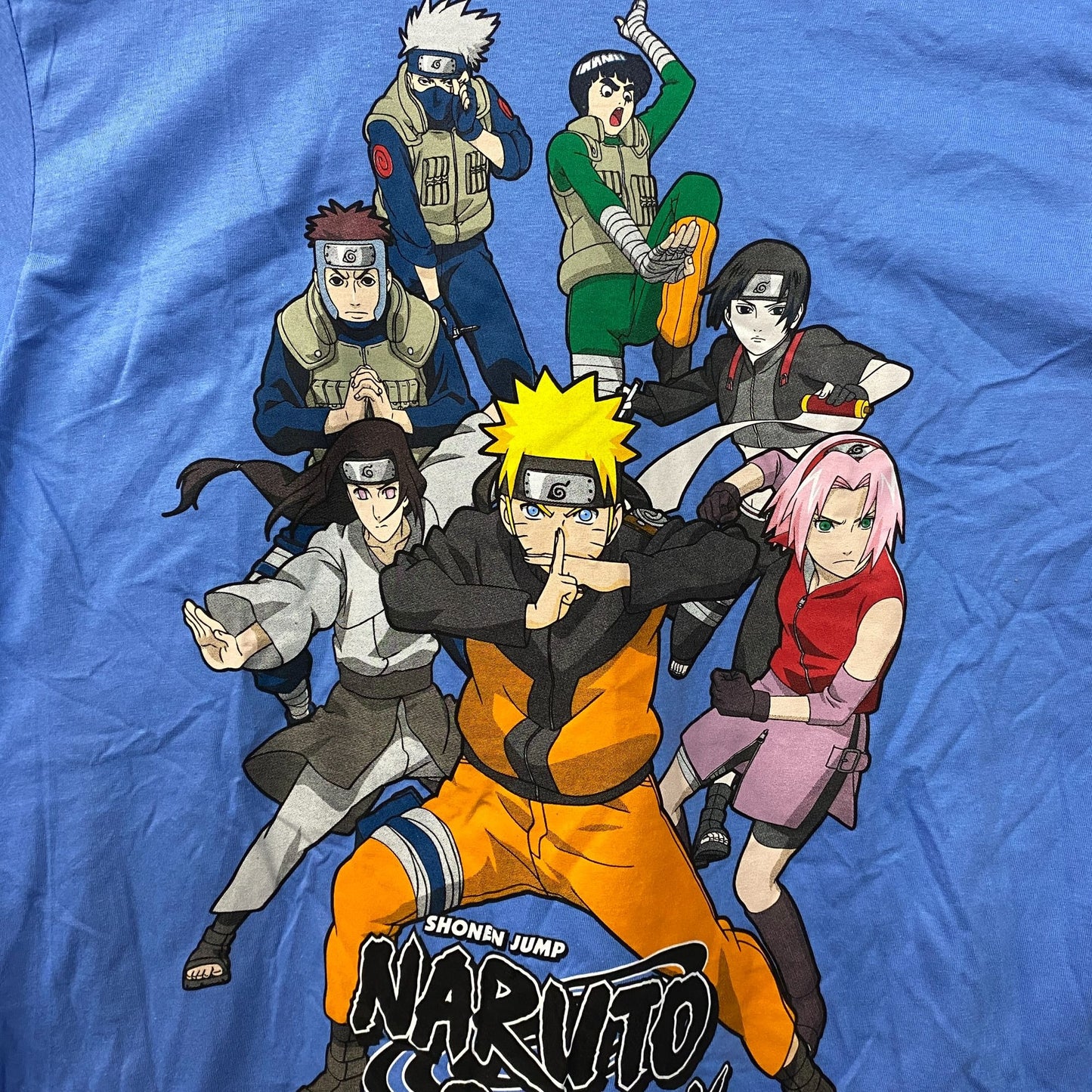 Naruto Shippuden Naruto Uzumaki and Team T-Shirt Medium