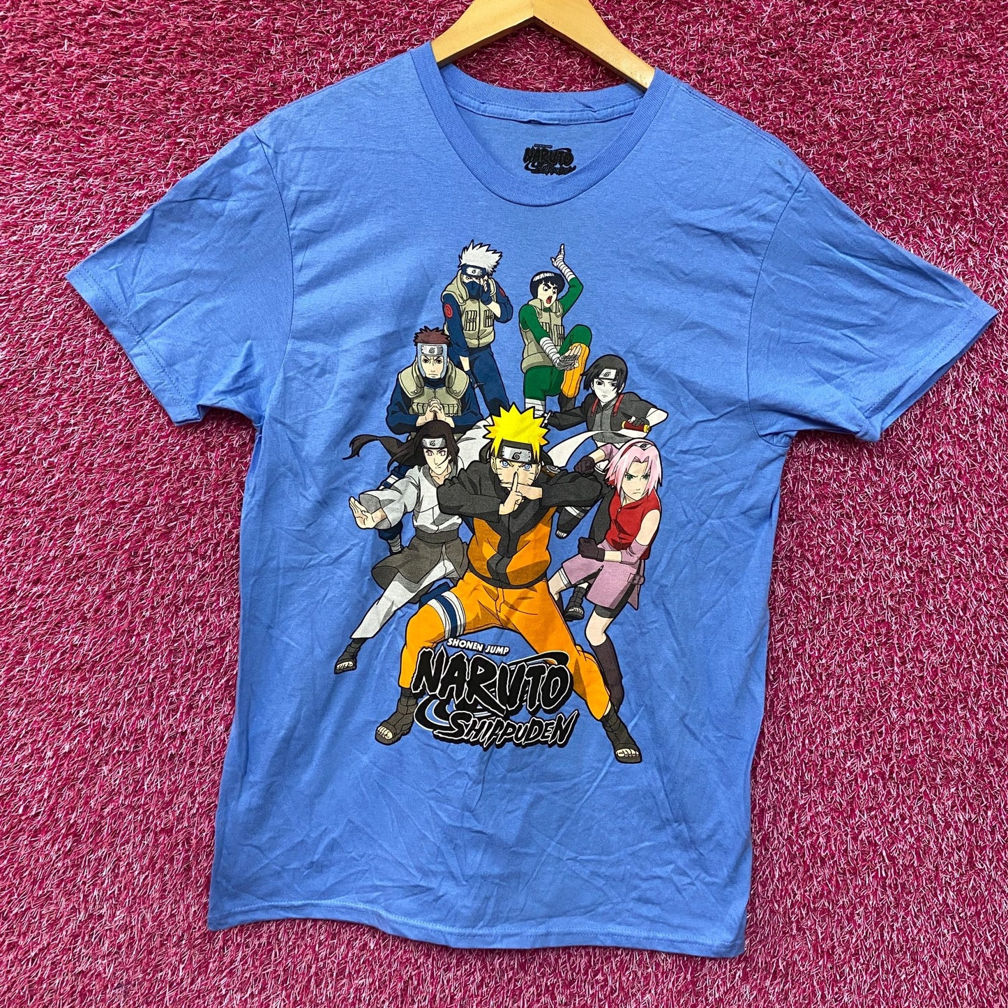 Naruto Shippuden Naruto Uzumaki and Team T-Shirt Medium