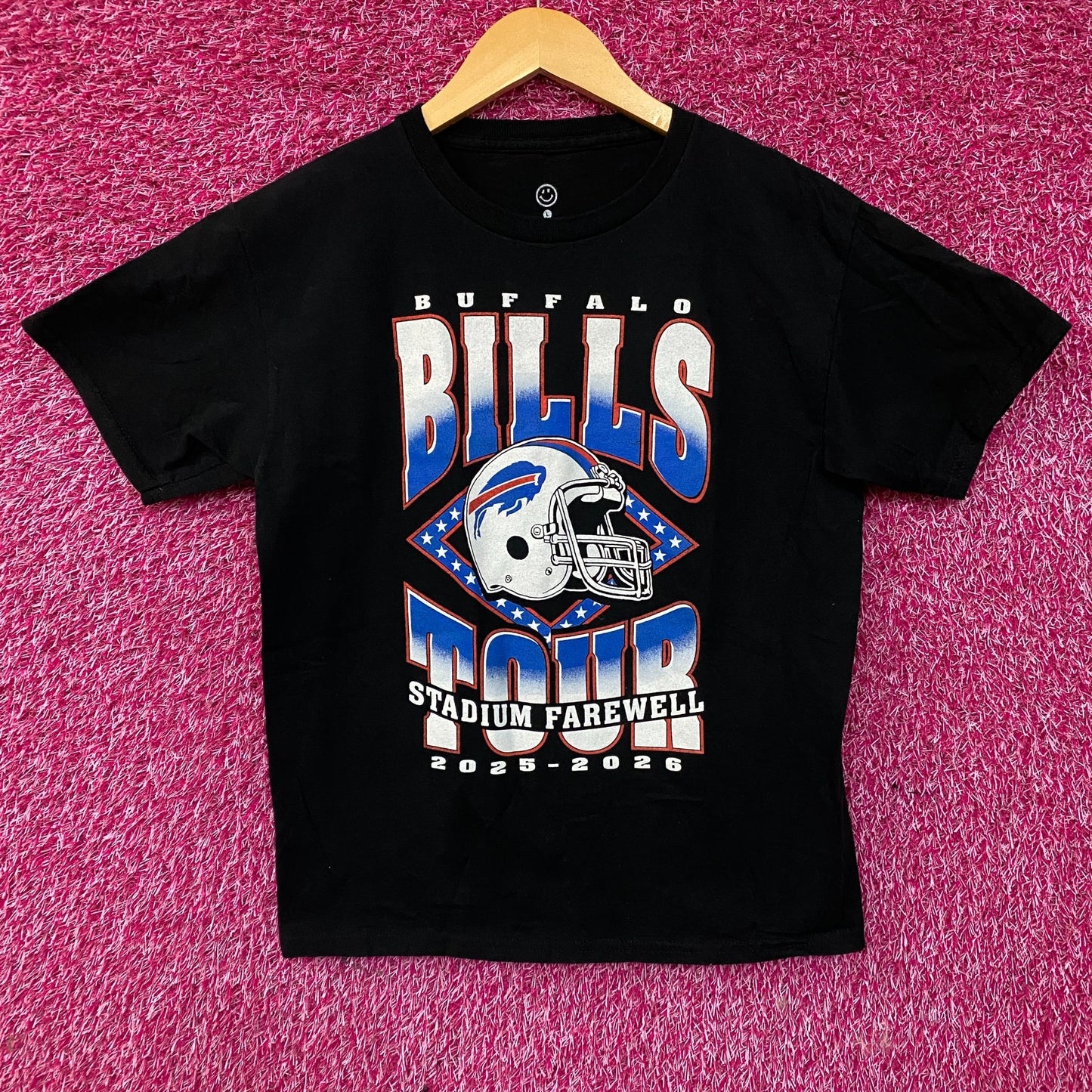Junk Food Clothing Buffalo Bills Stadium Farewell Tour Graphic T-Shirt Large