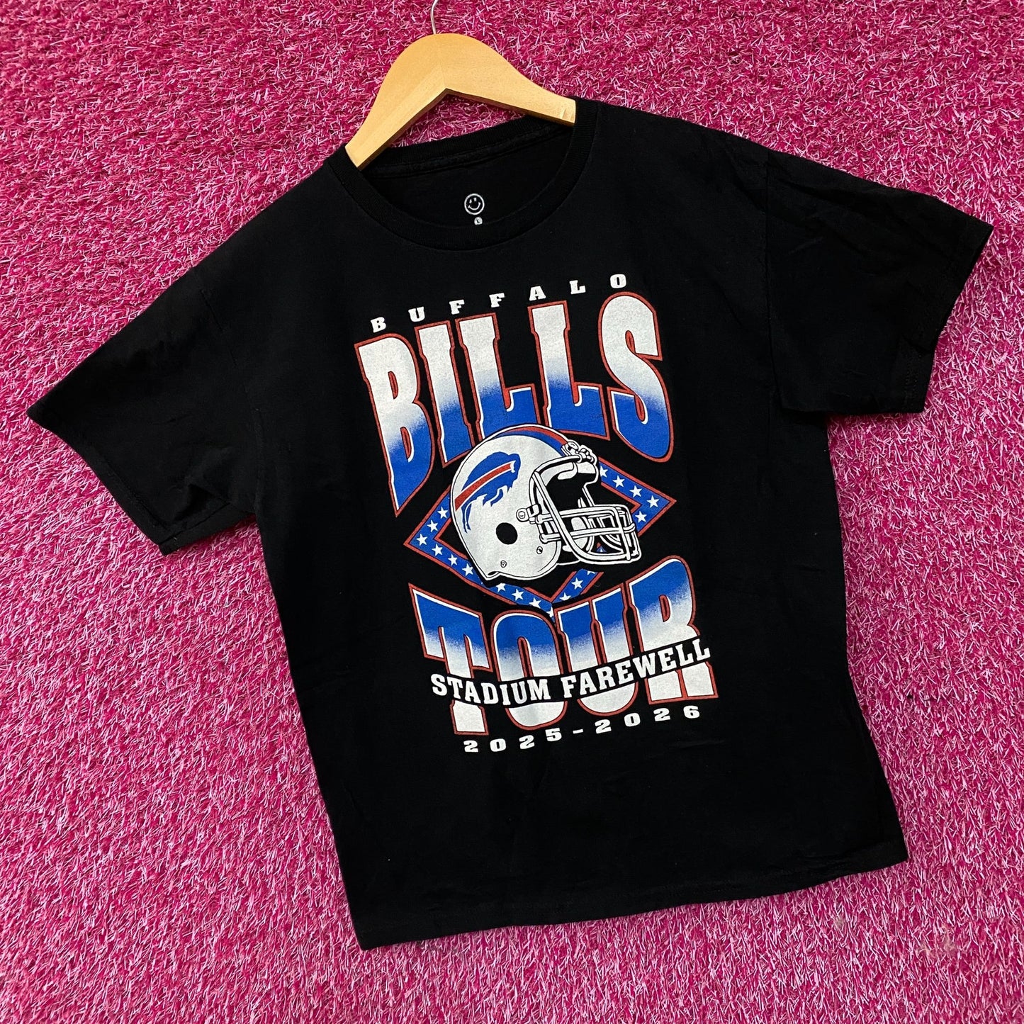 Junk Food Clothing Buffalo Bills Stadium Farewell Tour Graphic T-Shirt Large