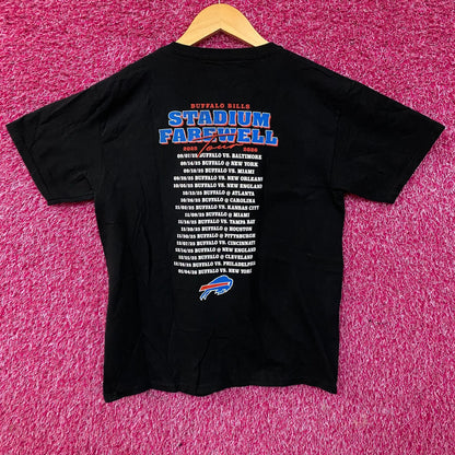 Junk Food Clothing Buffalo Bills Stadium Farewell Tour Graphic T-Shirt Large