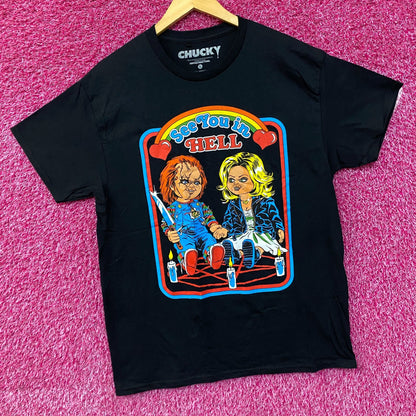 Steven Rhodes Chucky See You In Hell Tarot Card T-Shirt Large