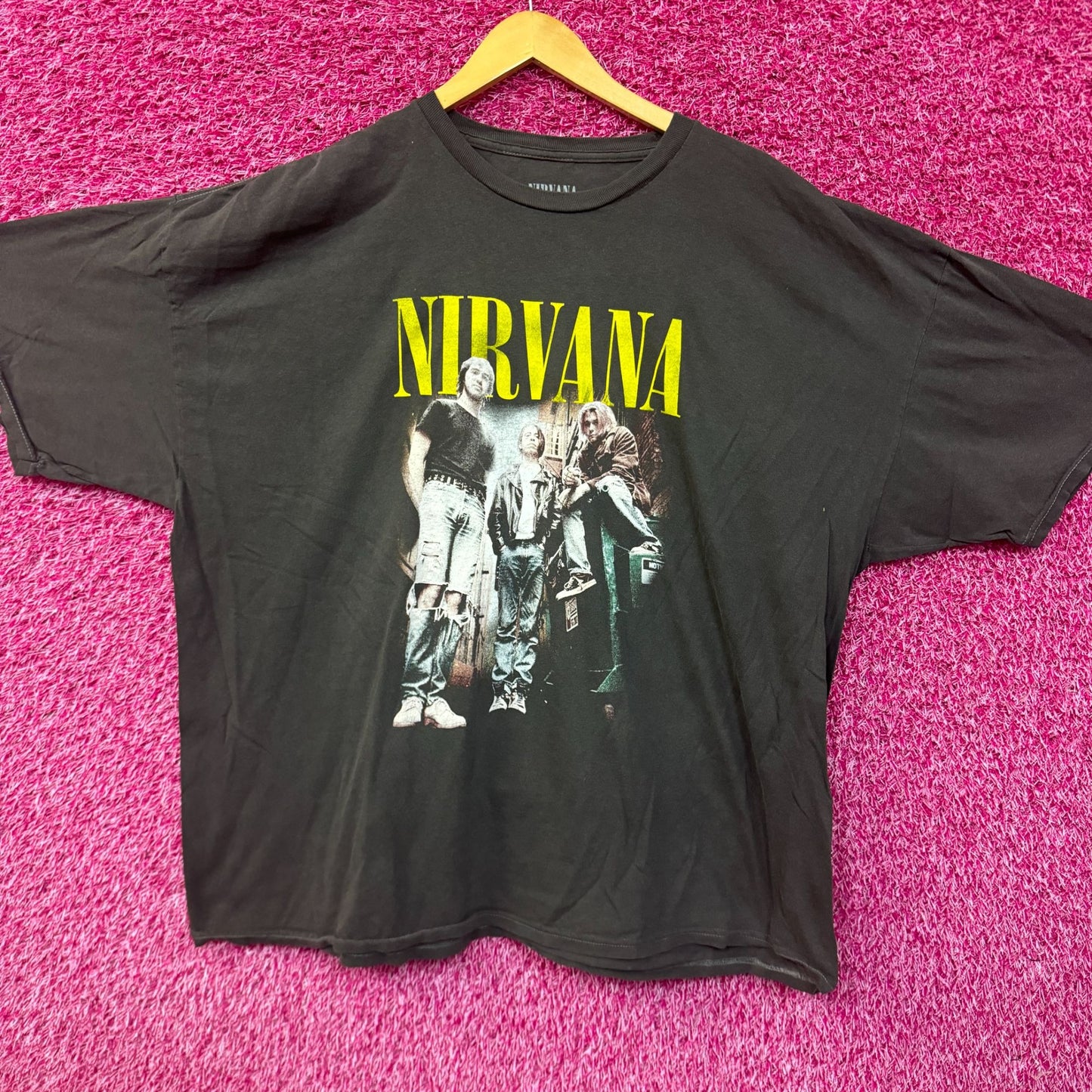 Nirvana Smells Like Teen Spirit Oversized Grunge Band Tee XL