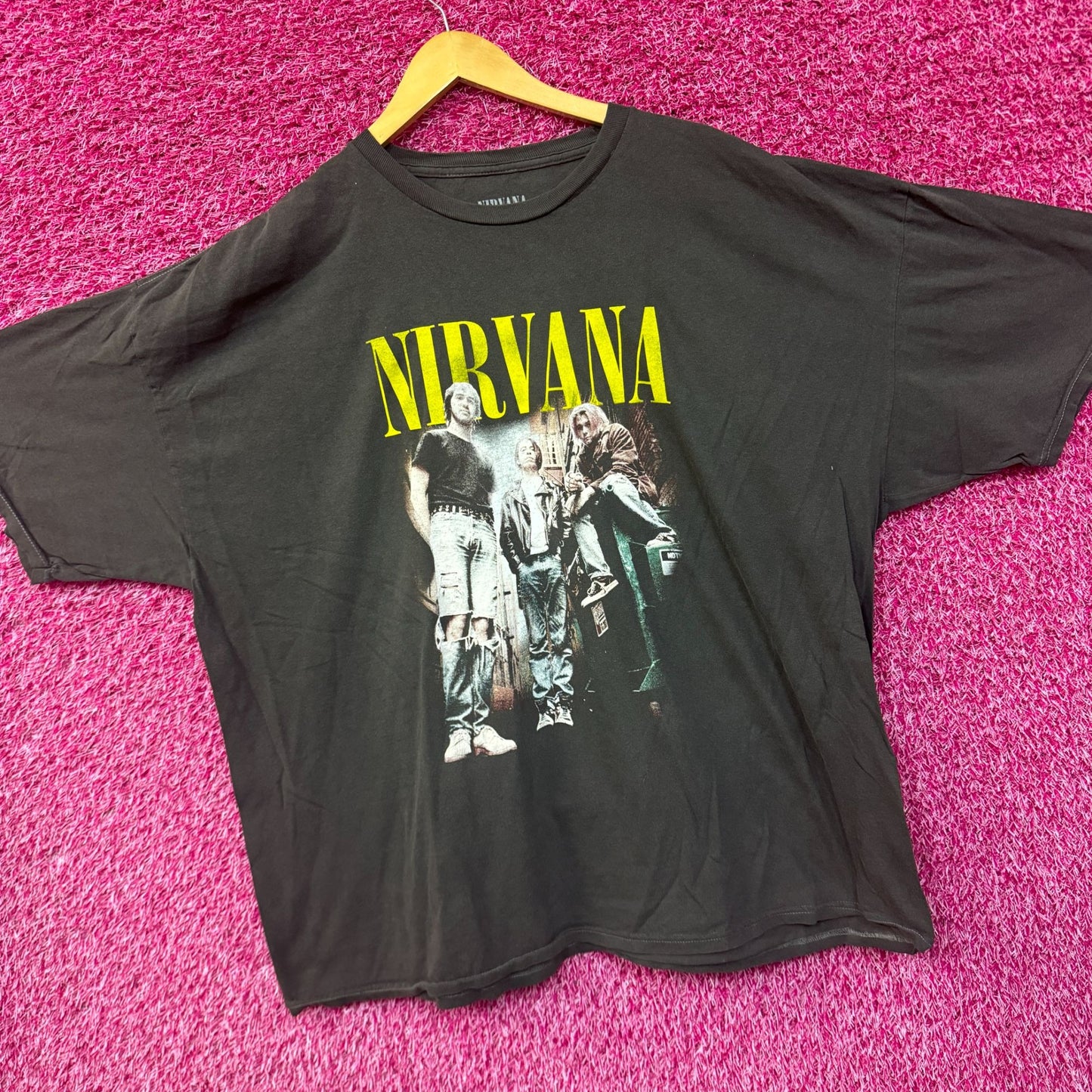 Nirvana Smells Like Teen Spirit Oversized Grunge Band Tee XL