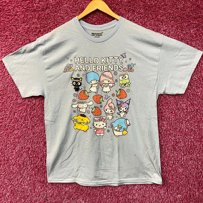 Sanrio Hello Kitty and Friends All Characters Kawaii T-Shirt  XL
