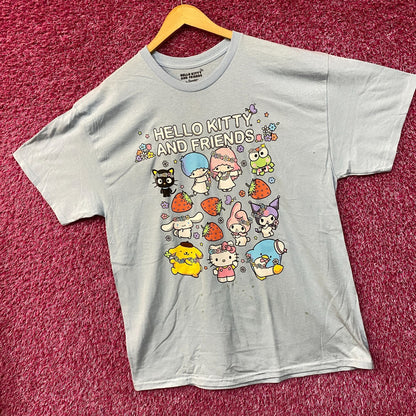 Sanrio Hello Kitty and Friends All Characters Kawaii T-Shirt  XL