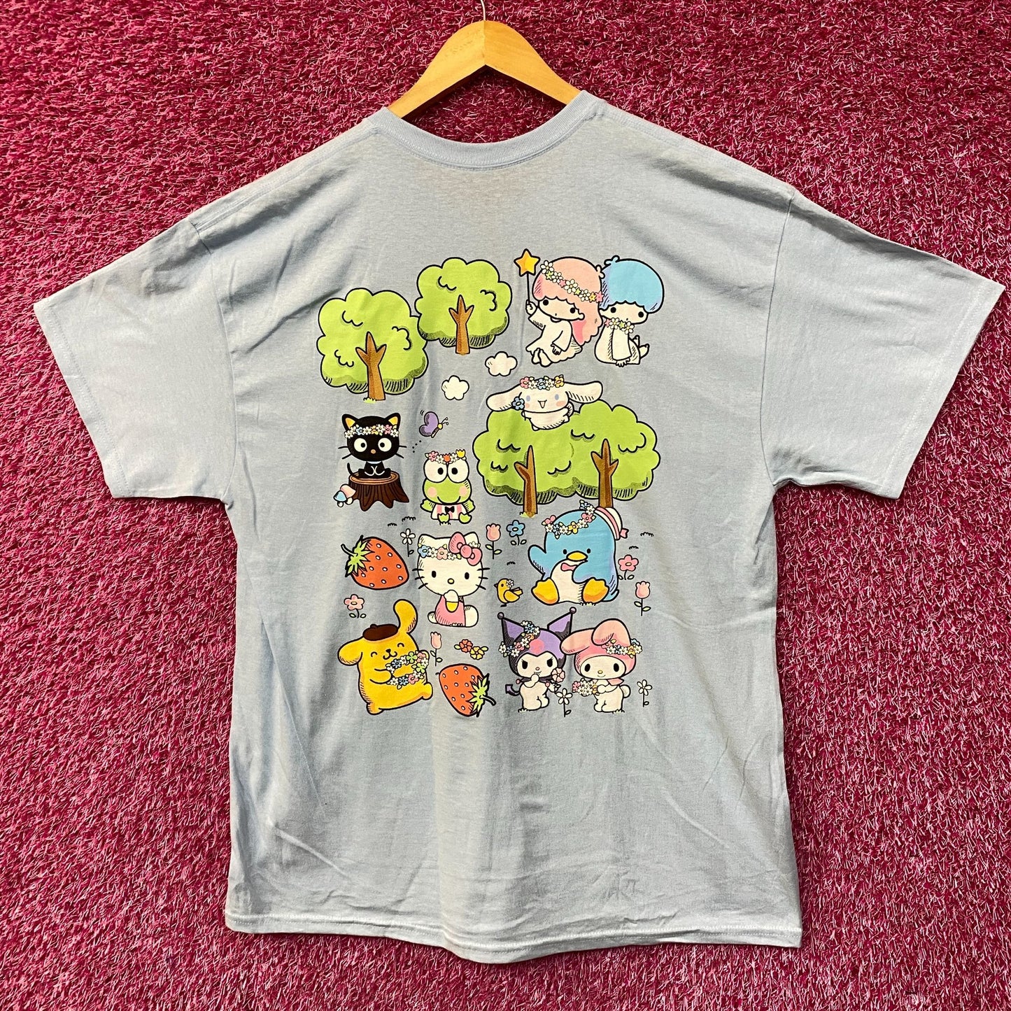 Sanrio Hello Kitty and Friends All Characters Kawaii T-Shirt  XL