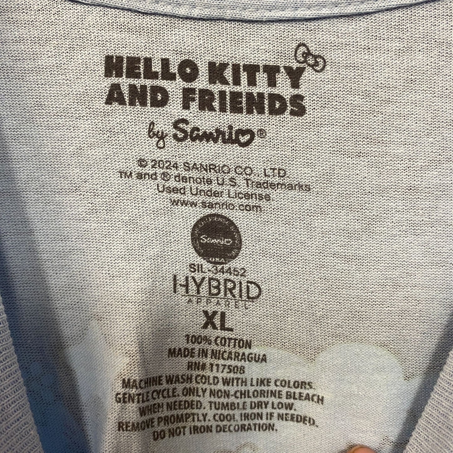 Sanrio Hello Kitty and Friends All Characters Kawaii T-Shirt  XL