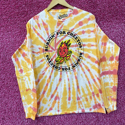 Cheetos Flamin' Hot Promo Tie Dye Long Sleeve T-Shirt Medium