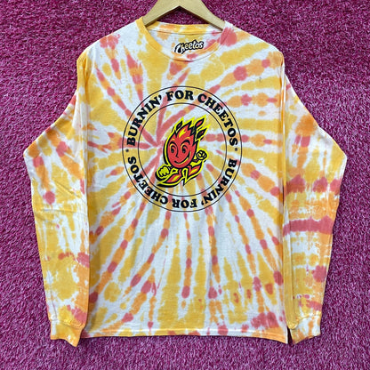 Cheetos Flamin' Hot Promo Tie Dye Long Sleeve T-Shirt Medium