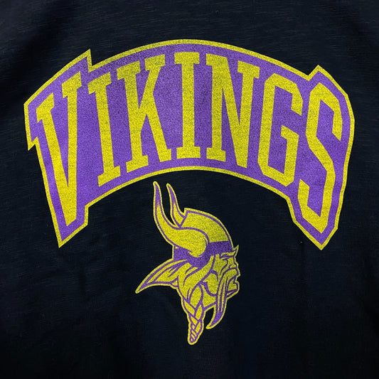 Junk Food Clothing Minnesota Vikings Women's Mock Neck Crop Tee 2XL