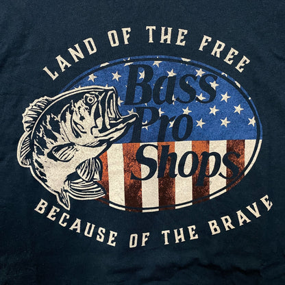 Bass Pro Shops USA Land Of The Free Graphic T-Shirt 2XL