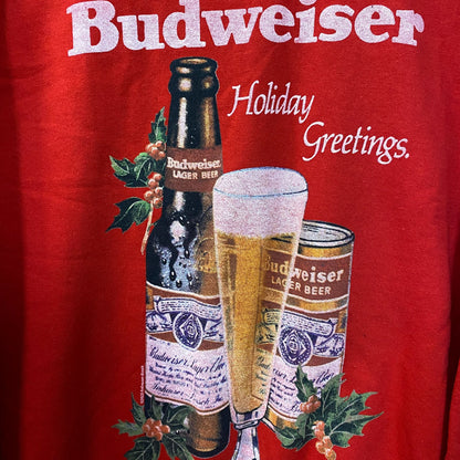 Budweiser Holiday Greetings Crewneck size Large