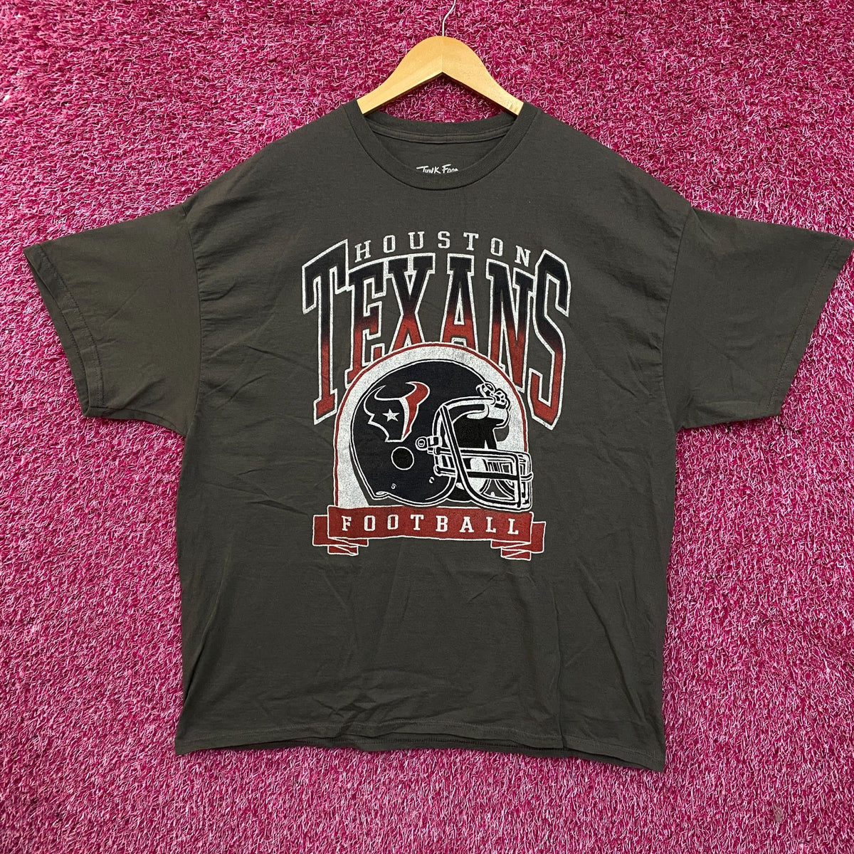 Houston Texas Helmet Back lit Tshirt size XL