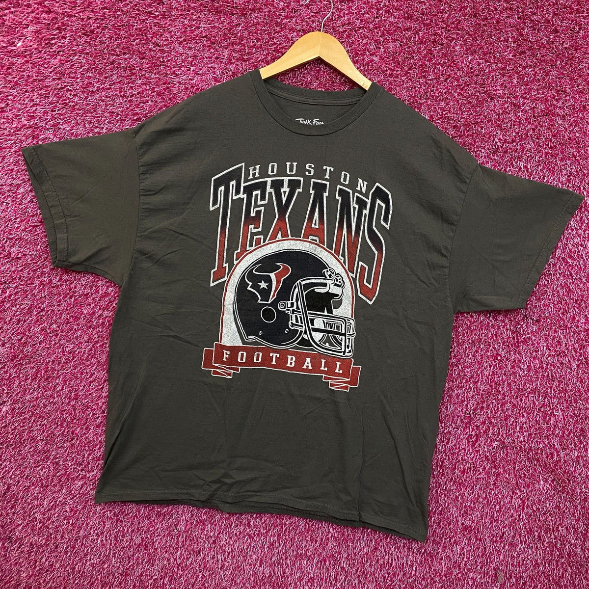 Houston Texas Helmet Back lit Tshirt size XL