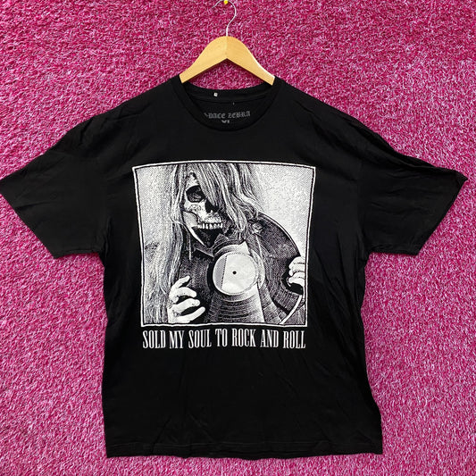 Space Zebra Sold My Soul Graphic Design T-Shirt XL