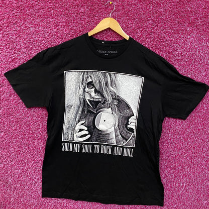Space Zebra Sold My Soul Graphic Design T-Shirt XL